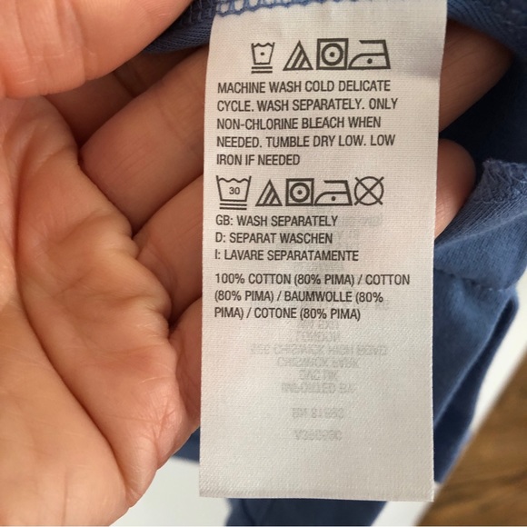 Isaac Mizrahi Live! Essentials Pima Cotton Knit Cardigan in Blue, Size M - Picture 12 of 12